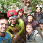 A group photo showing all of the folks that participated in the cave exploration 