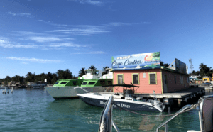 Arrival dock in Caye Caulker Belize