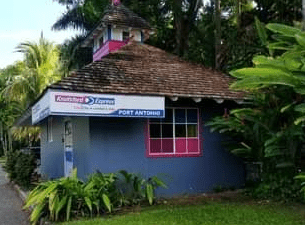 Knustford Express bus terminal in Port Antonio Jamaica 