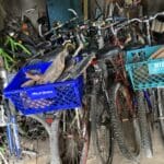 Picture of the rusty bikes for rent