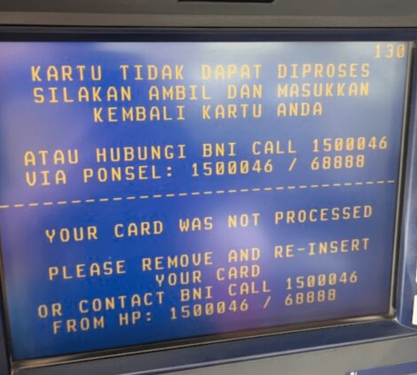 ATMs with translations in English 